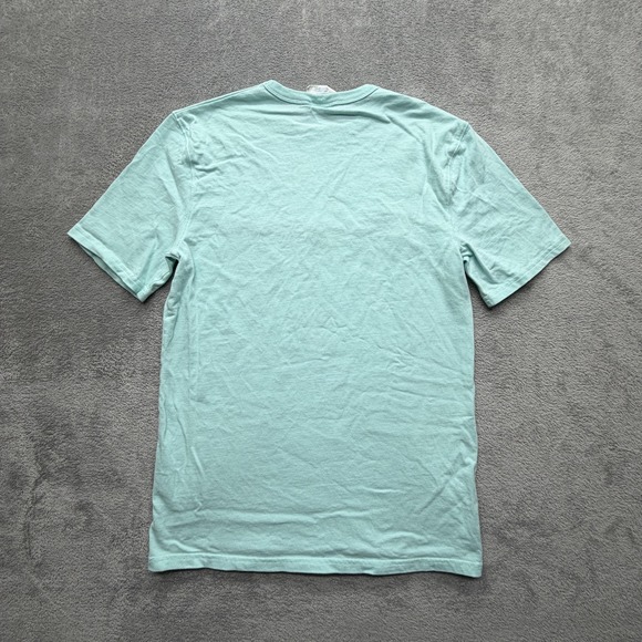 Champion Shirt Mens Medium Green Script Logo Graphic Tee T-Shirt Casual Crewneck - Picture 6 of 6